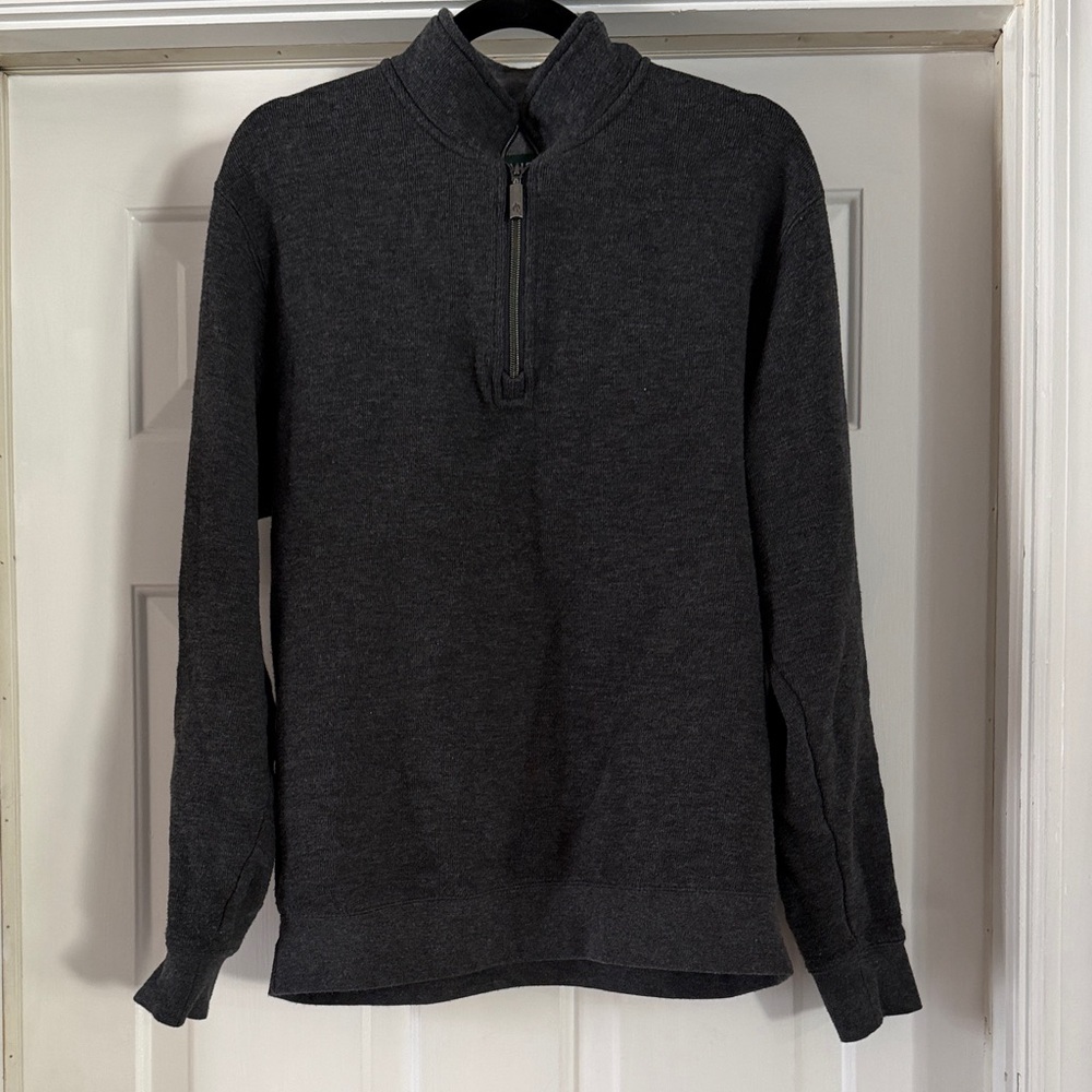 Orvis Men's Charcoal Zip-Up Sweater